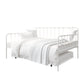 Aaron Metal Twin Daybed and Twin Trundle Set - White - Full