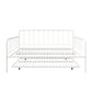 Aaron Metal Twin Daybed and Twin Trundle Set - White - Full