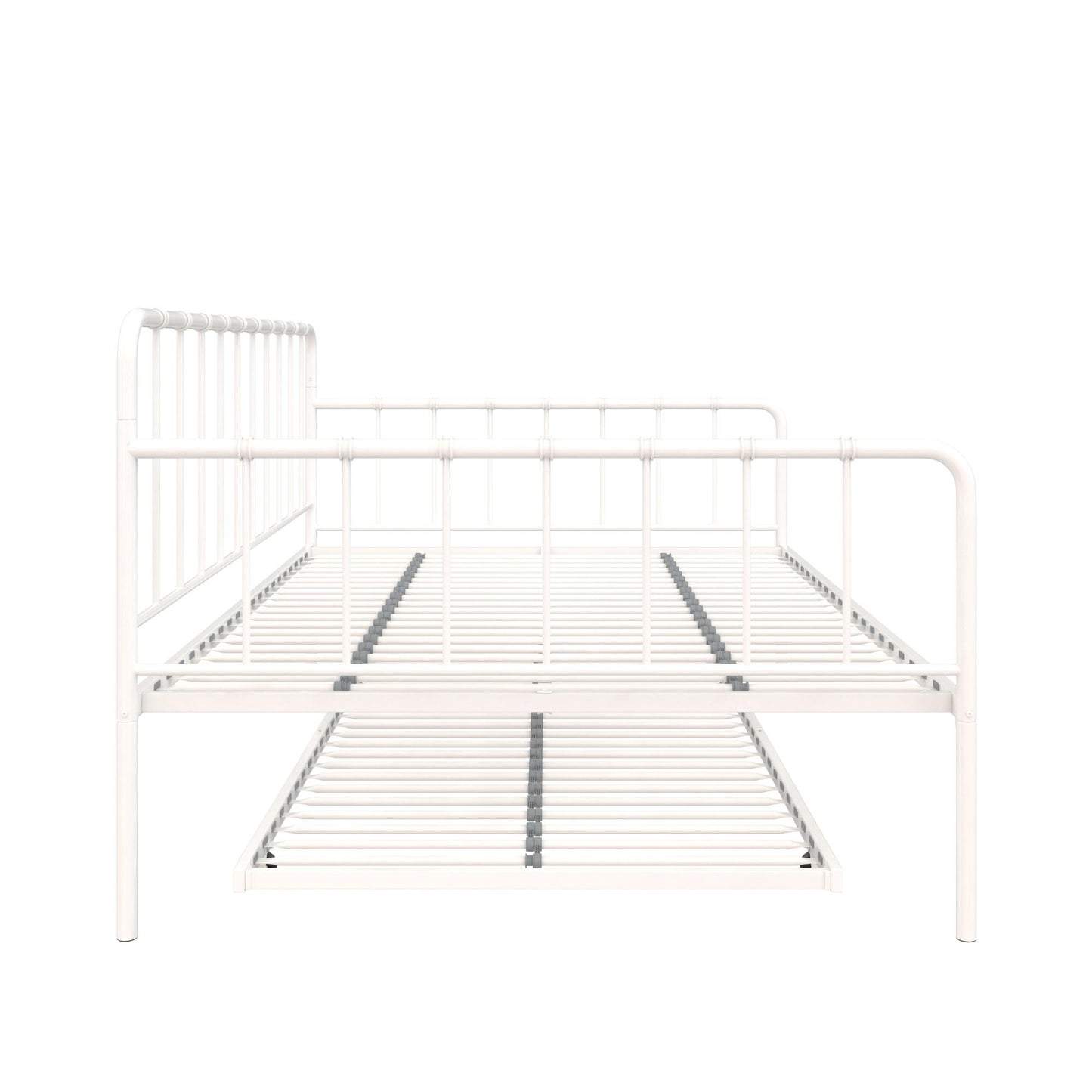 Aaron Metal Twin Daybed and Twin Trundle Set - White - Full