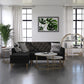 CosmoLiving by Cosmopolitan Amelia Round Bookcase - White marble