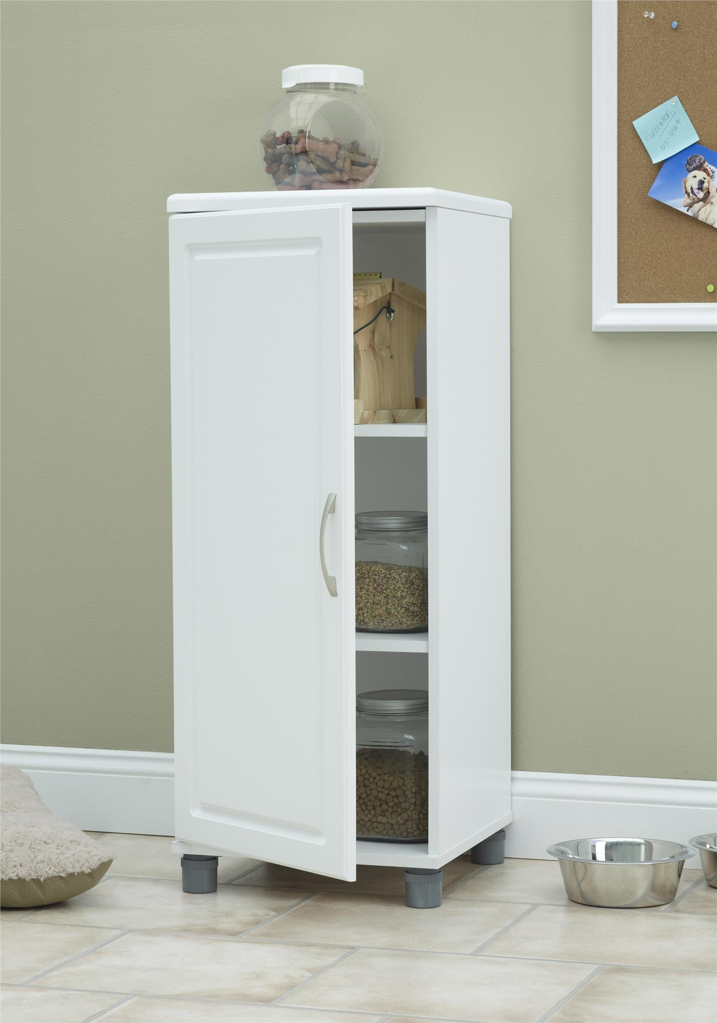 Kendall 16 Inch Stackable Multipurpose Storage Cabinet - White