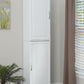 Kendall 16 Inch Stackable Multipurpose Storage Cabinet - White