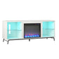 Melbourne Fireplace TV Stand for TVs up to 70 Inch with LED Lighting - White