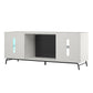 Melbourne Fireplace TV Stand for TVs up to 70 Inch with LED Lighting - White