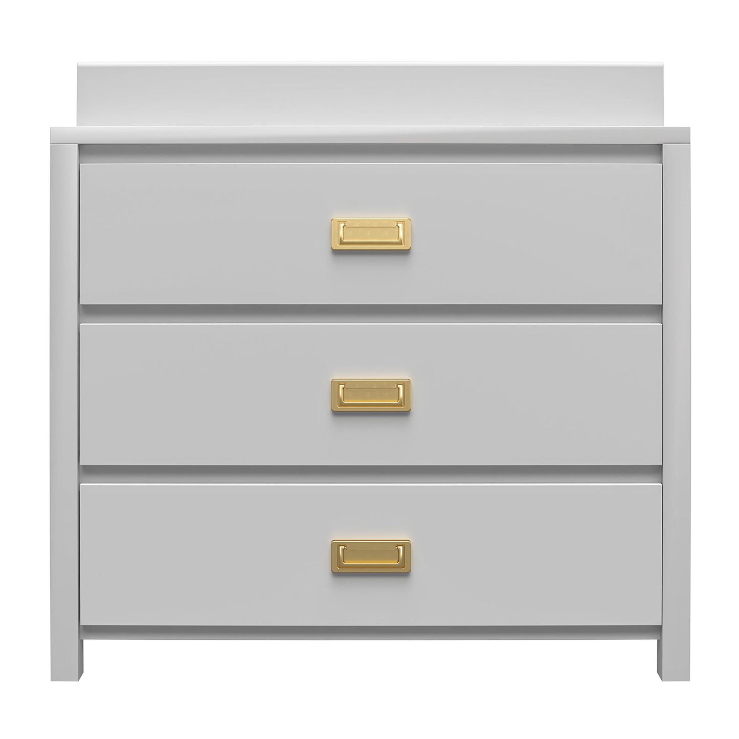 Monarch Hill Haven 3 Drawer Changing Dresser with Gold Drawer Pulls - Dove Gray