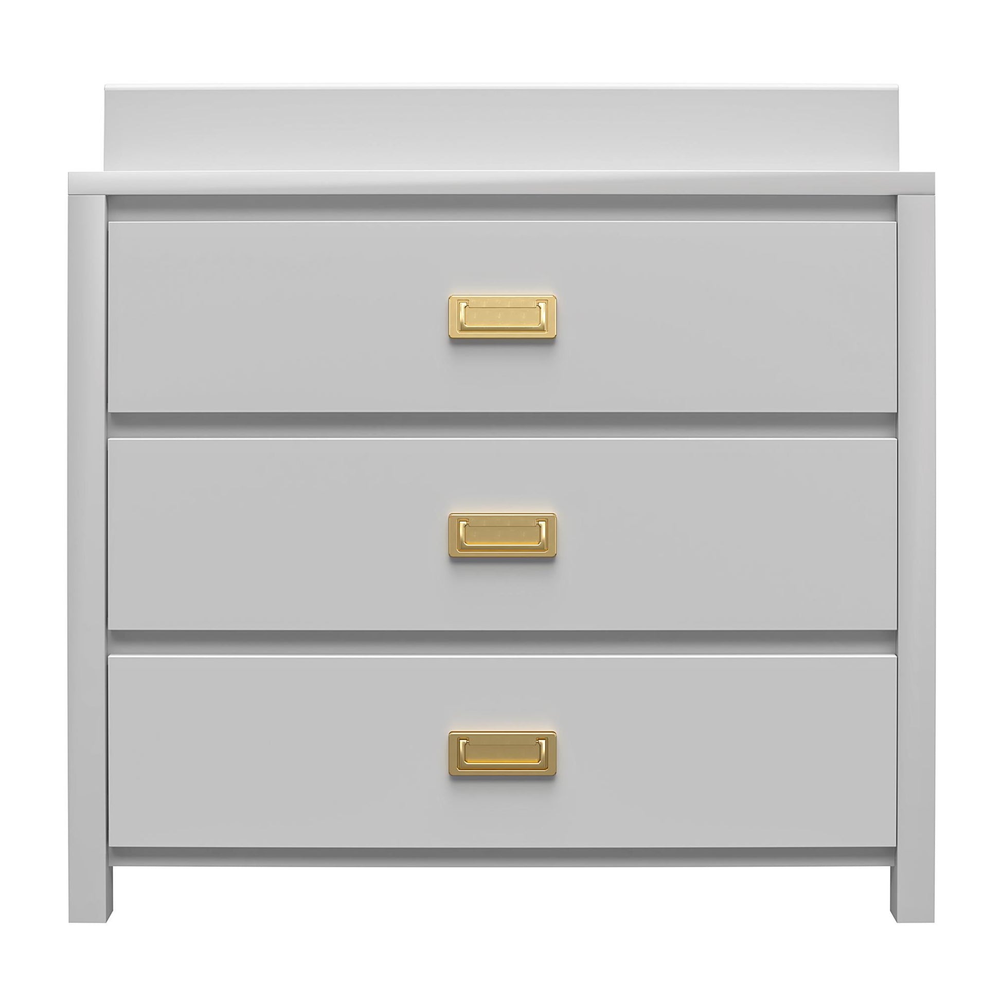 Monarch Hill Haven 3 Drawer Changing Dresser with Gold Drawer Pulls - Dove Gray