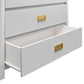 Monarch Hill Haven 3 Drawer Changing Dresser with Gold Drawer Pulls - Dove Gray