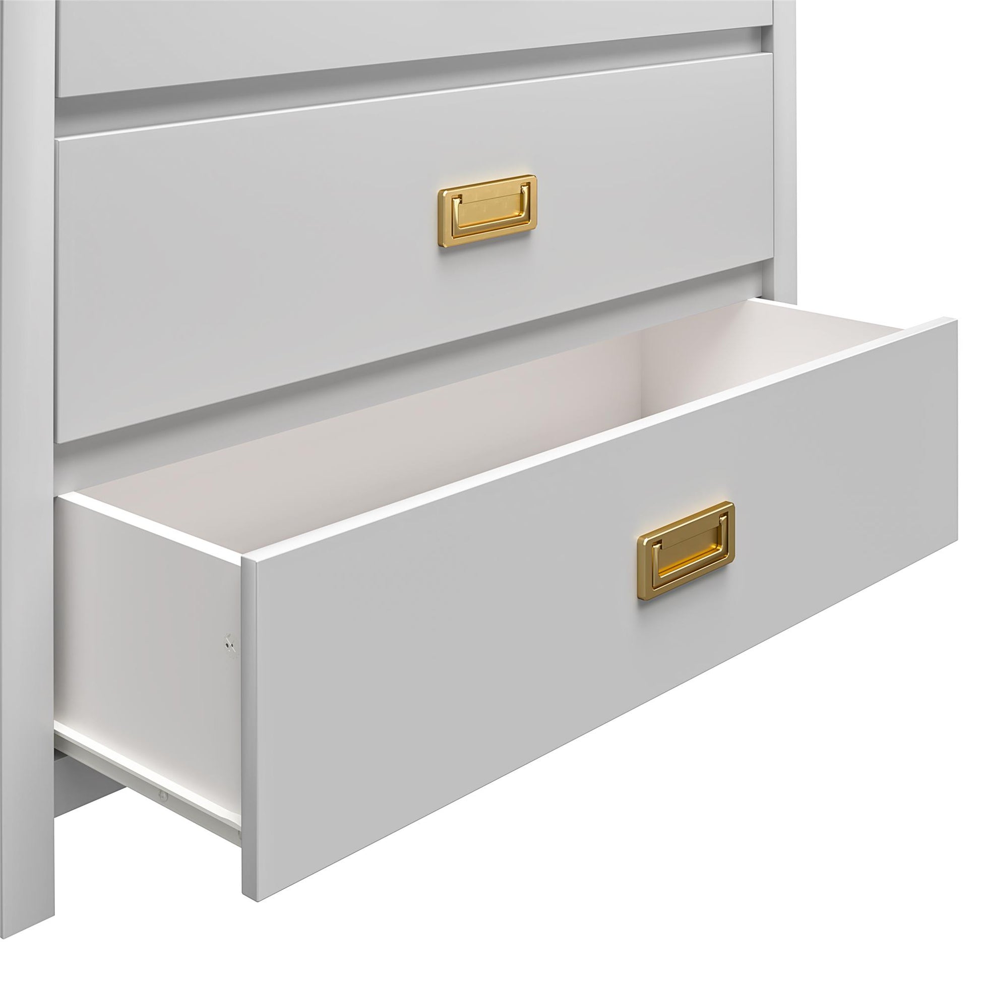 Monarch Hill Haven 3 Drawer Changing Dresser with Gold Drawer Pulls - Dove Gray