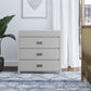 Monarch Hill Haven 3 Drawer Changing Dresser with Gold Drawer Pulls - Dove Gray