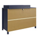 Monarch Hill Haven 6 Drawer Changing Dresser with Gold Drawer Pulls - Navy