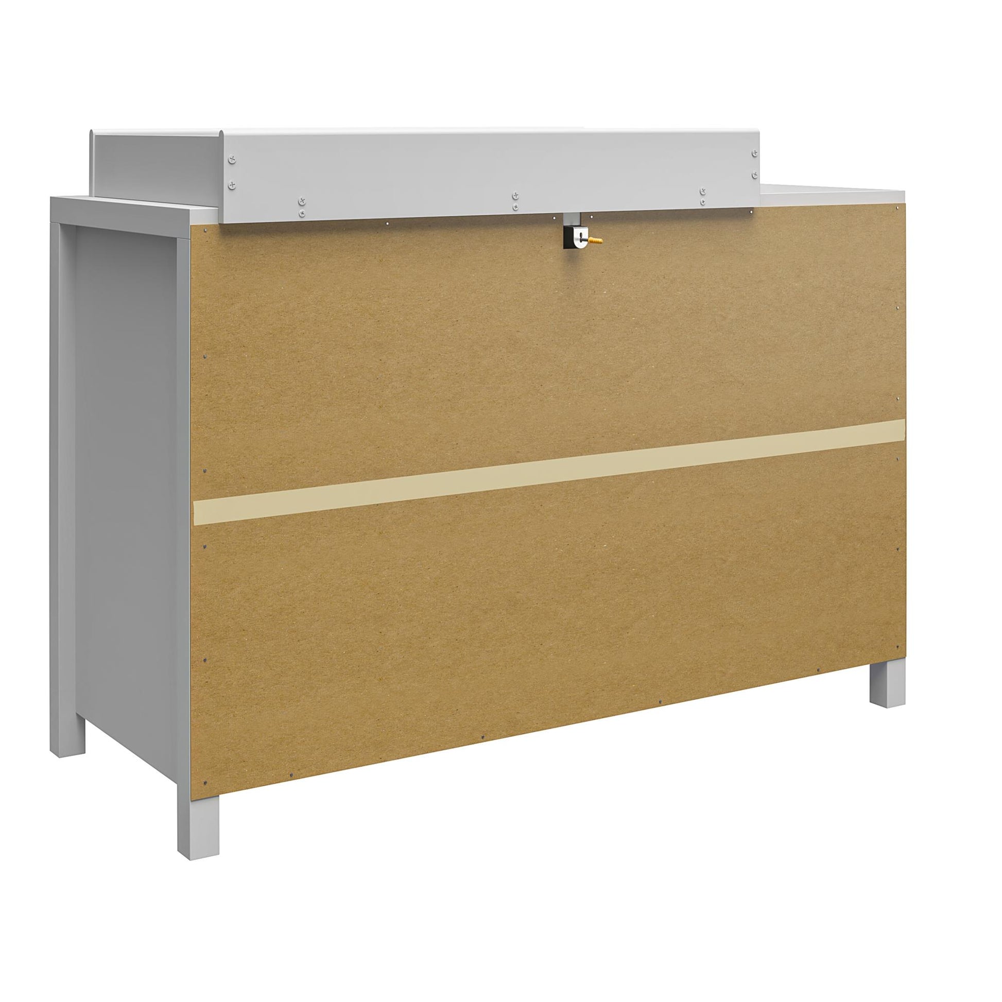 Monarch Hill Haven 6 Drawer Changing Dresser with Gold Drawer Pulls - Dove Gray
