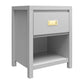 Monarch Hill Haven Kids’ 1 Drawer Nightstand with Gold Drawer Pull - Dove Gray