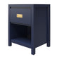 Monarch Hill Haven Kids’ 1 Drawer Nightstand with Gold Drawer Pull - Navy