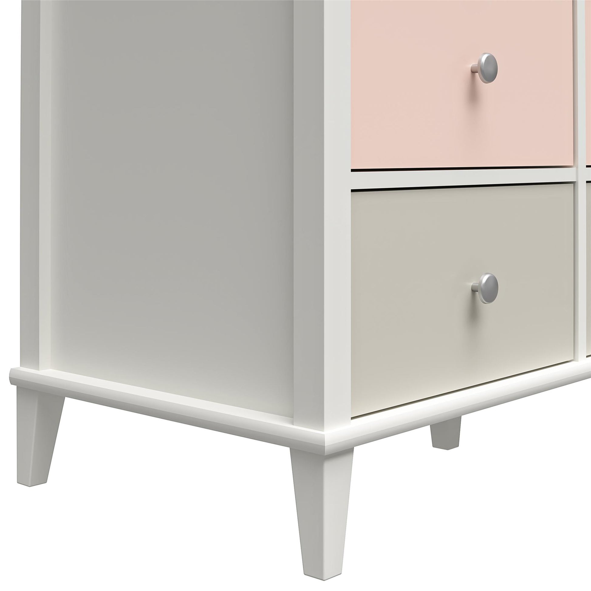 Monarch Hill Poppy 6 Drawer Dresser with 2 Sets of Knobs - Peach