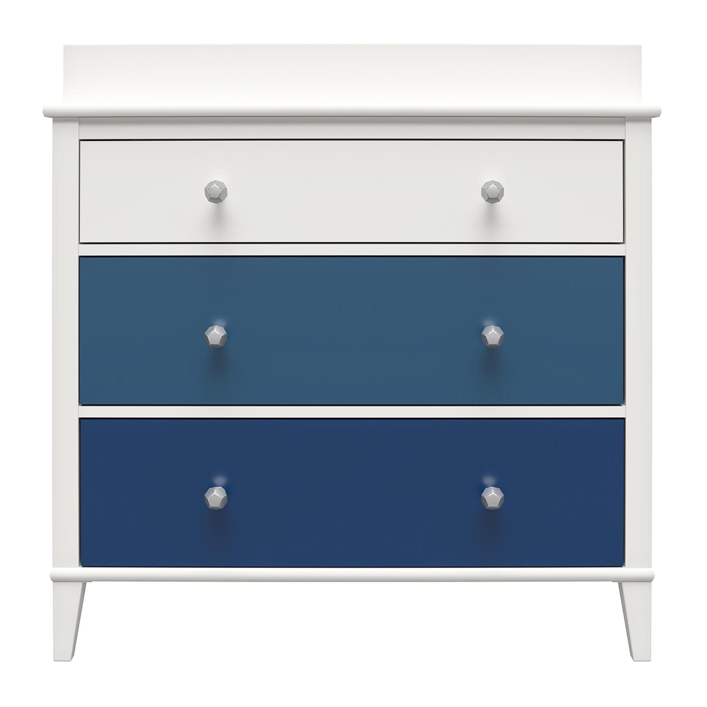 Monarch Hill Poppy 3 Drawer Changing Table with 2 Sets of Knobs - Blue