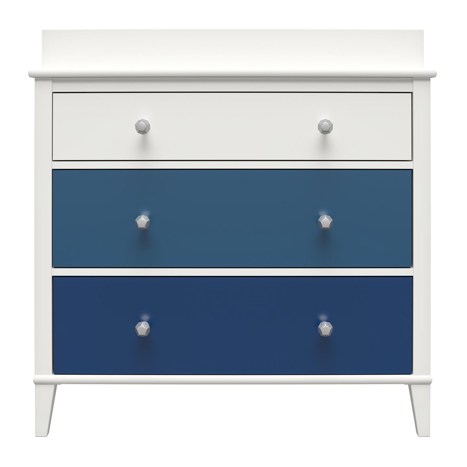 Monarch Hill Poppy 3 Drawer Changing Table with 2 Sets of Knobs - Blue