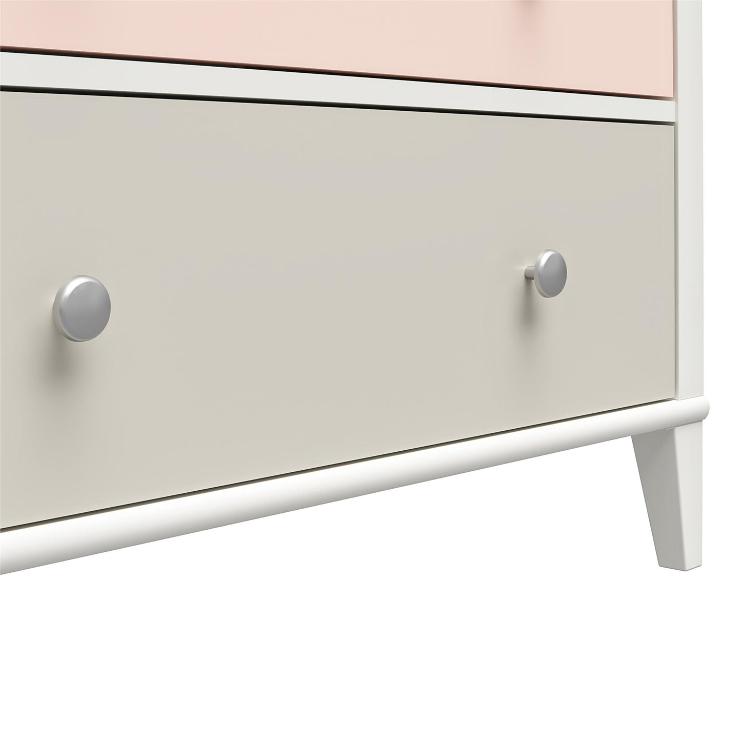 Monarch Hill Poppy 3 Drawer Changing Table with 2 Sets of Knobs - Peach