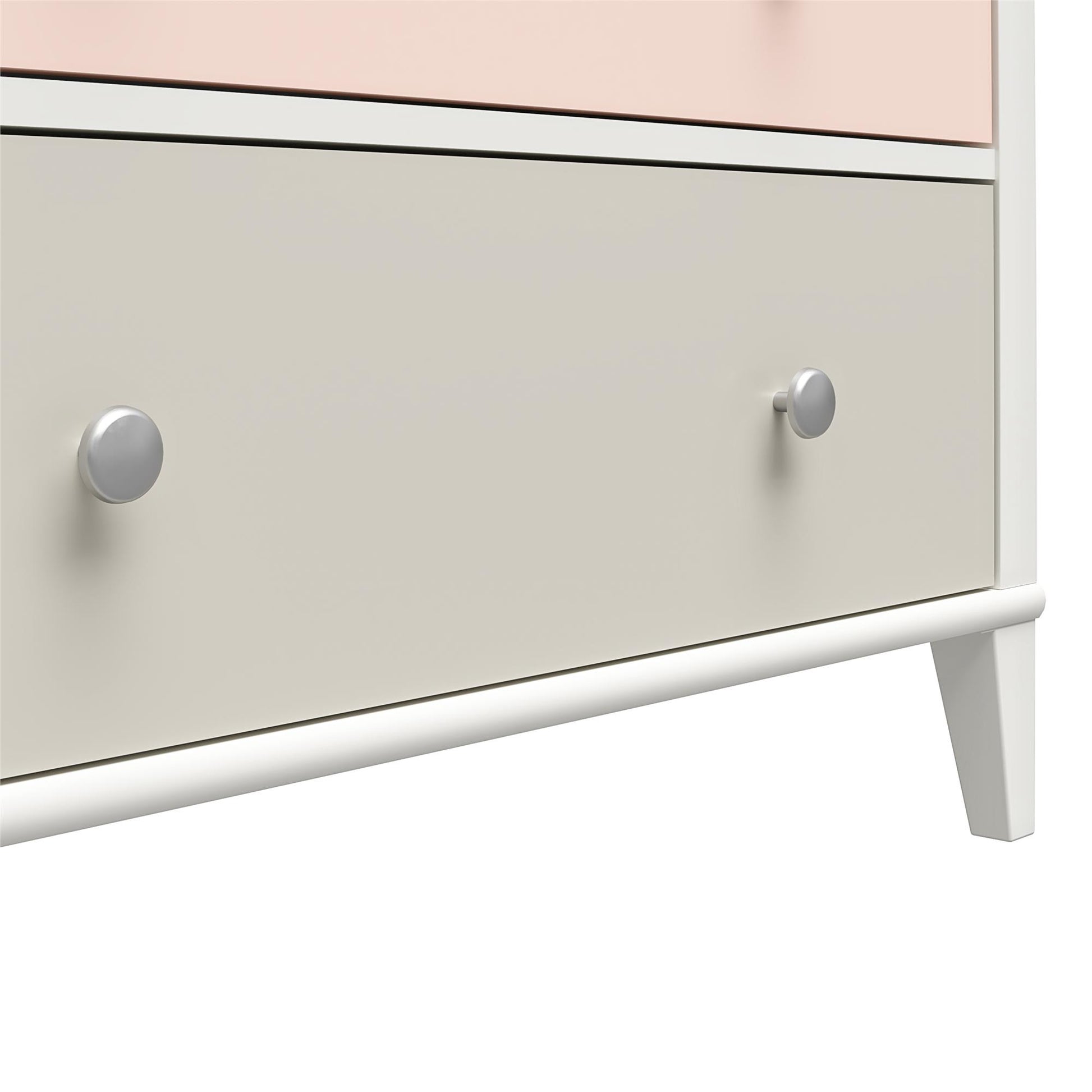 Monarch Hill Poppy 3 Drawer Changing Table with 2 Sets of Knobs - Peach