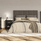 Bristol 1 Drawer Nightstand with Elegant Moldings and Pewter Pull - Black
