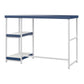 Kimberly Kids Desk with Reversible Shelves and Large Work Surface - Navy