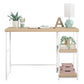 Kimberly Kids Desk with Reversible Shelves and Large Work Surface - Blonde Oak