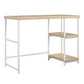 Kimberly Kids Desk with Reversible Shelves and Large Work Surface - Blonde Oak