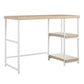 Kimberly Kids Desk with Reversible Shelves and Large Work Surface - Blonde Oak