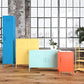 Cache Metal Locker End Table, Yellow - Yellow