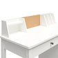 Abigail Kids Desk with Divided Storage Hutch and Chair - White