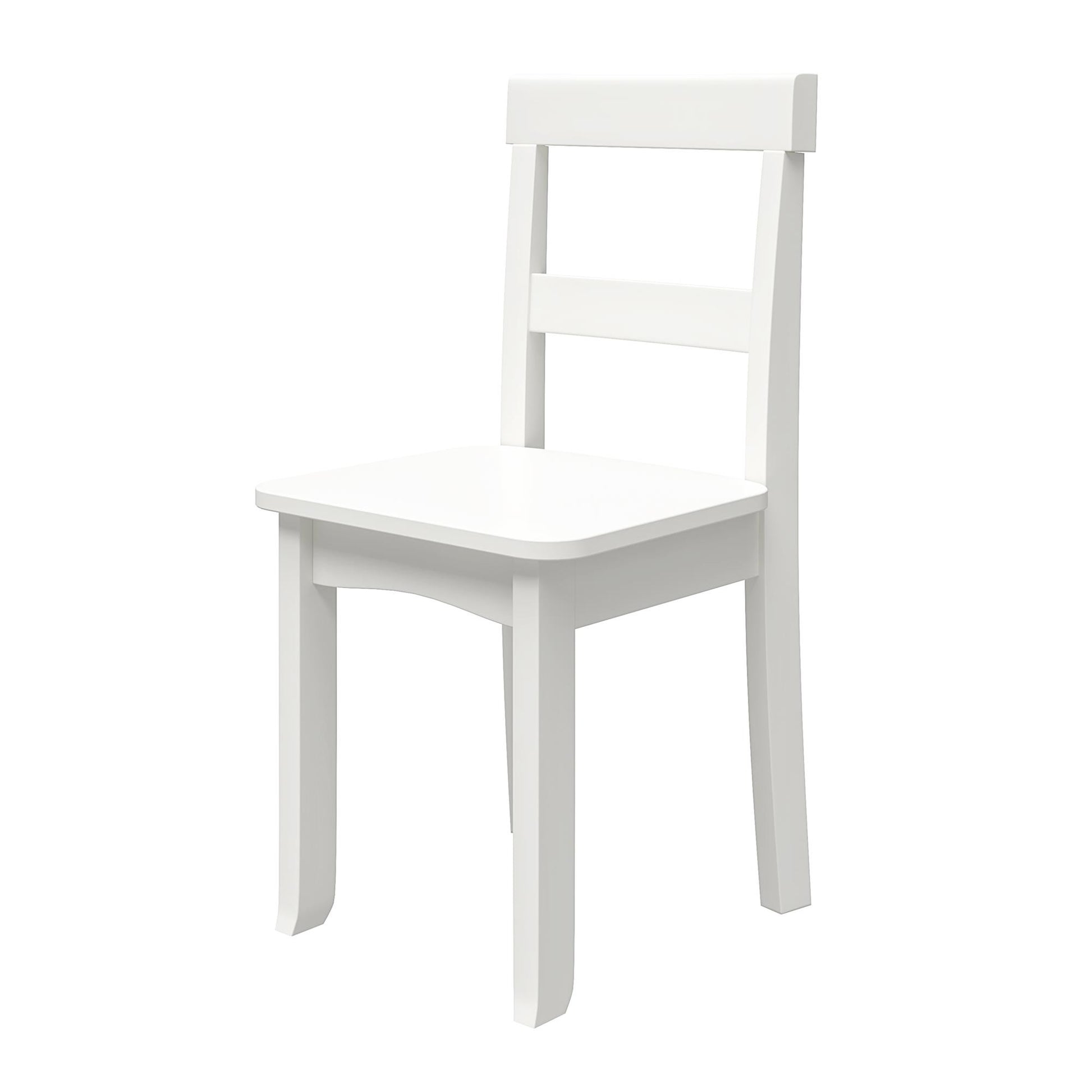Abigail Kids Desk with Divided Storage Hutch and Chair - White