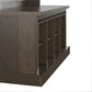 Knox County Entryway Bench with Hall Tree with 8 Cubbies and 4 Hooks - Brown Oak