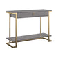 CosmoLiving by Cosmopolitan Camila Console Table - Graphite Grey