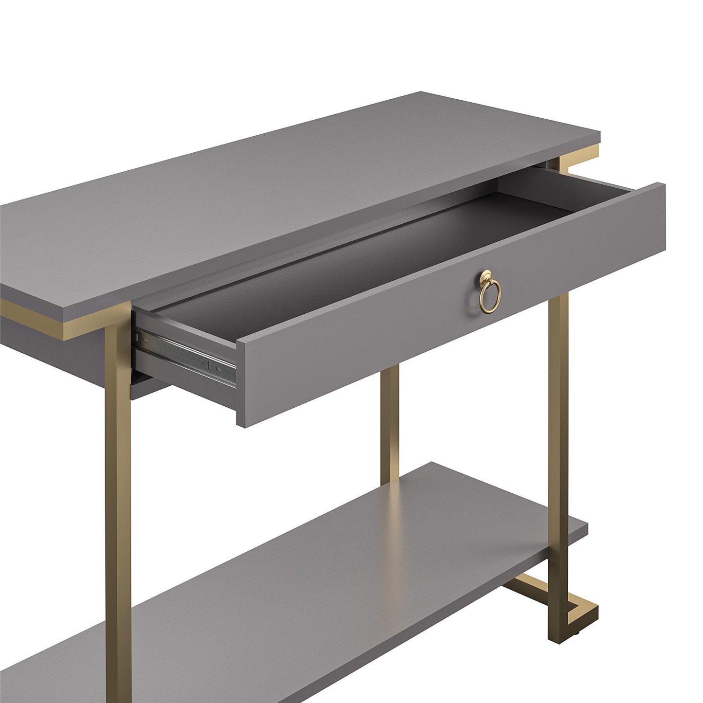 CosmoLiving by Cosmopolitan Camila Console Table - Graphite Grey