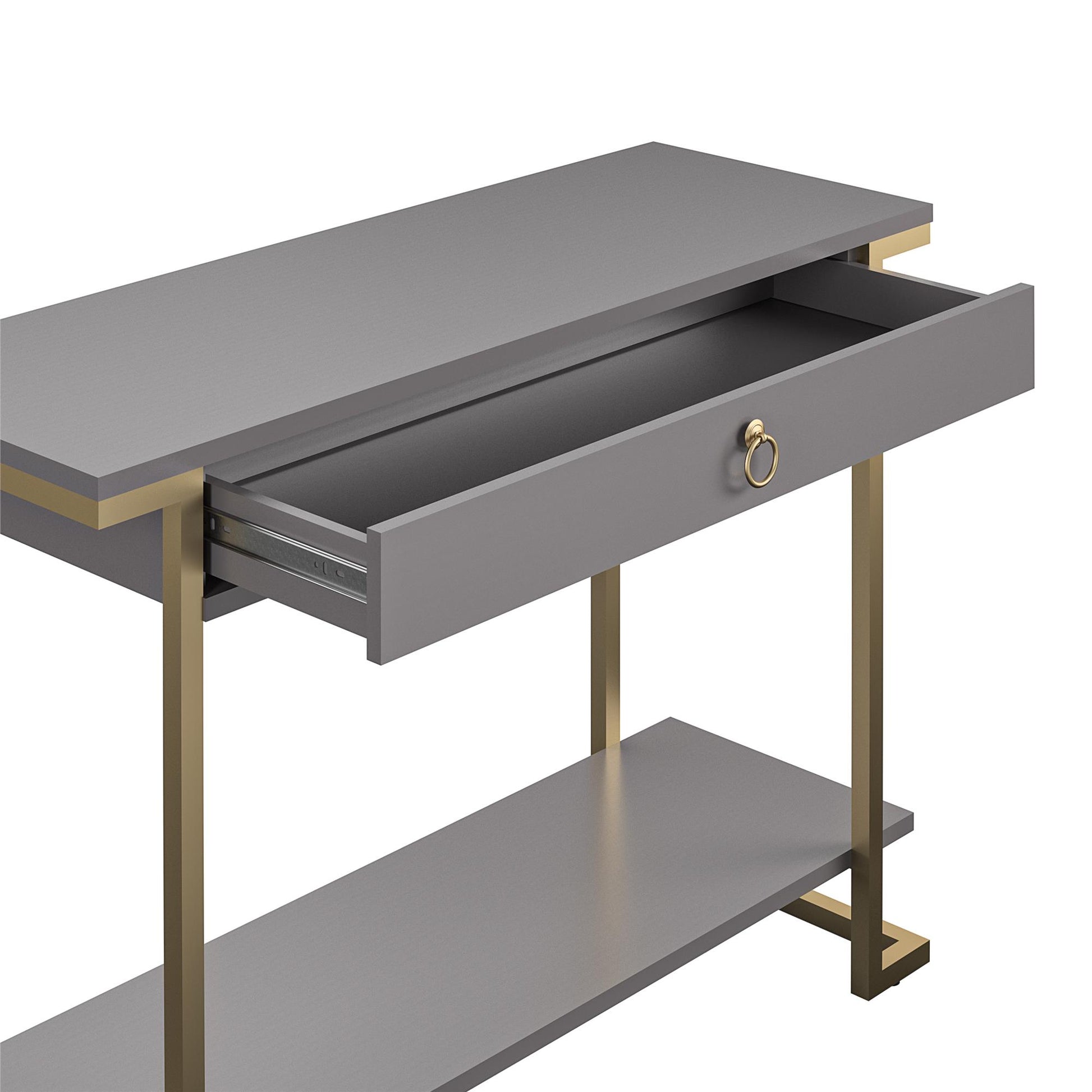 CosmoLiving by Cosmopolitan Camila Console Table - Graphite Grey