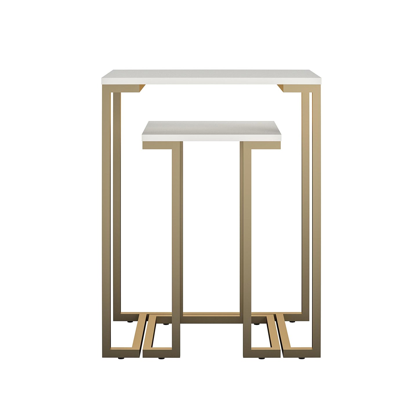 CosmoLiving by Cosmopolitan Camila Nesting Tables/Laptop Desk, White - White
