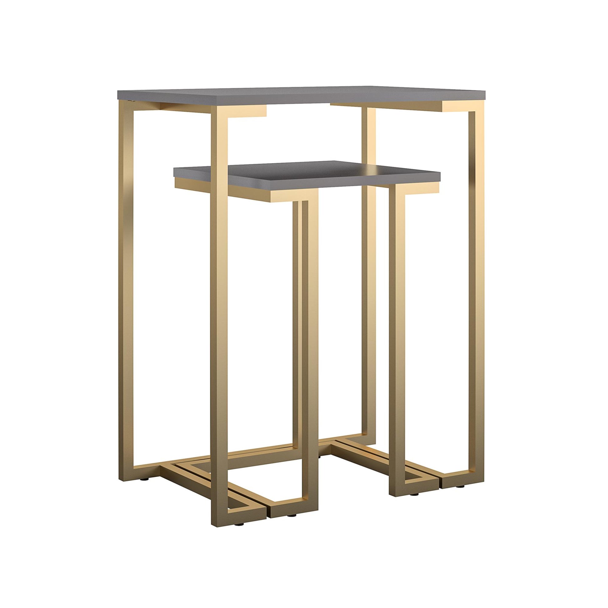 CosmoLiving by Cosmopolitan Camila Nesting Tables - Graphite Grey