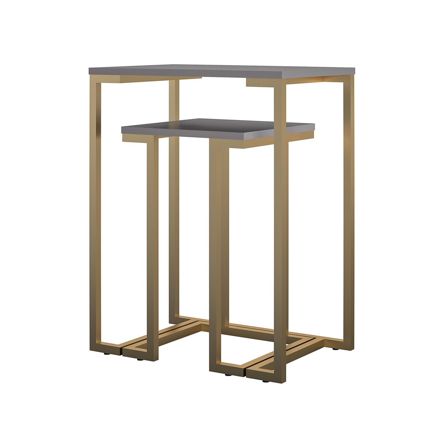 CosmoLiving by Cosmopolitan Camila Nesting Tables - Graphite Grey