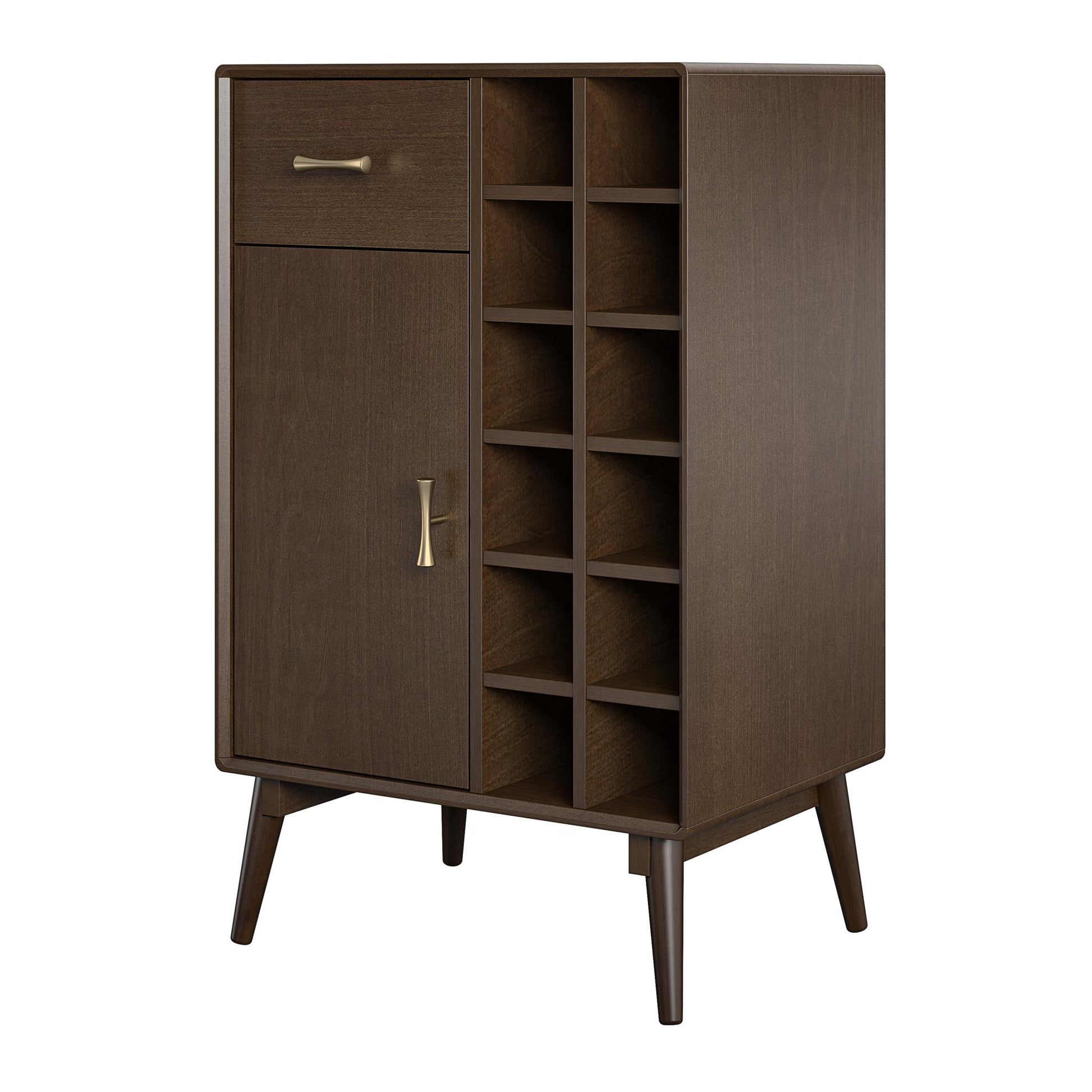 Brittany Bar Cabinet, Walnut - Florence Walnut