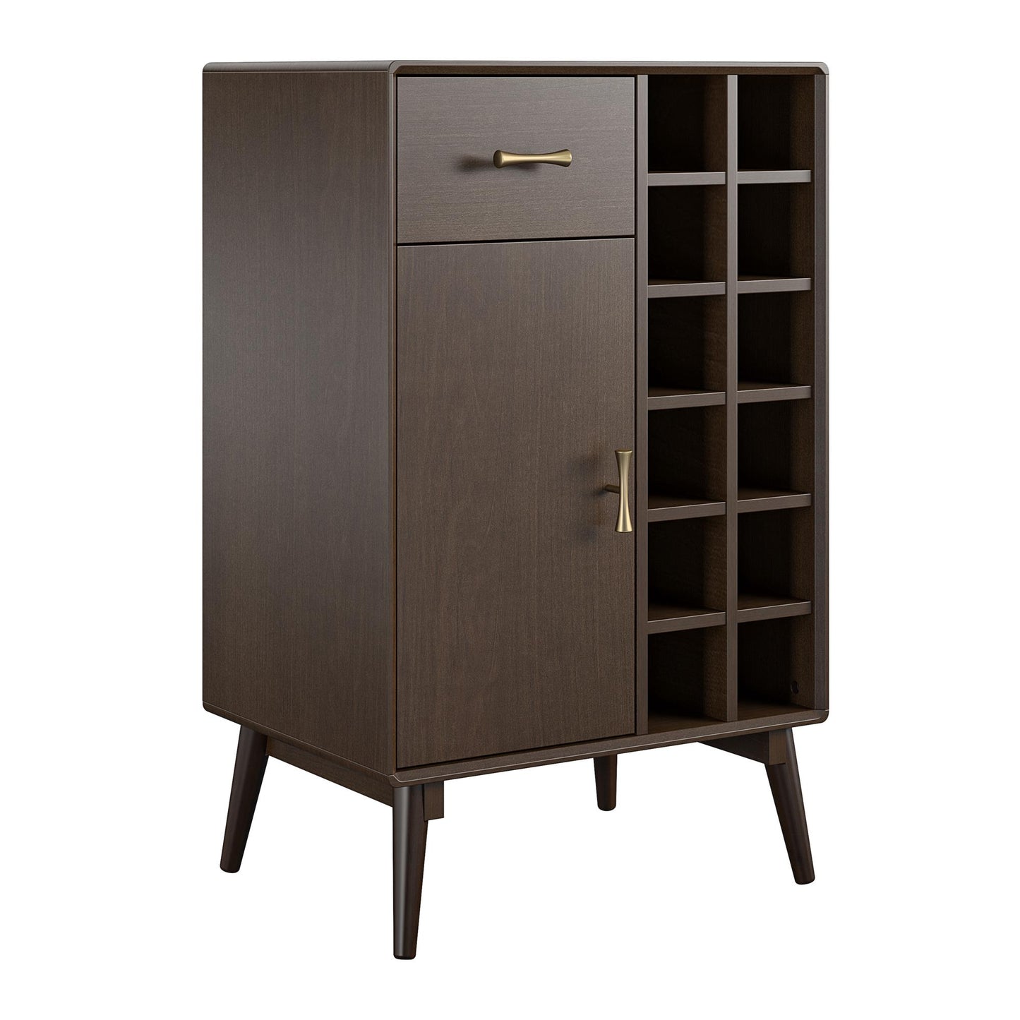 Brittany Bar Cabinet, Walnut - Florence Walnut