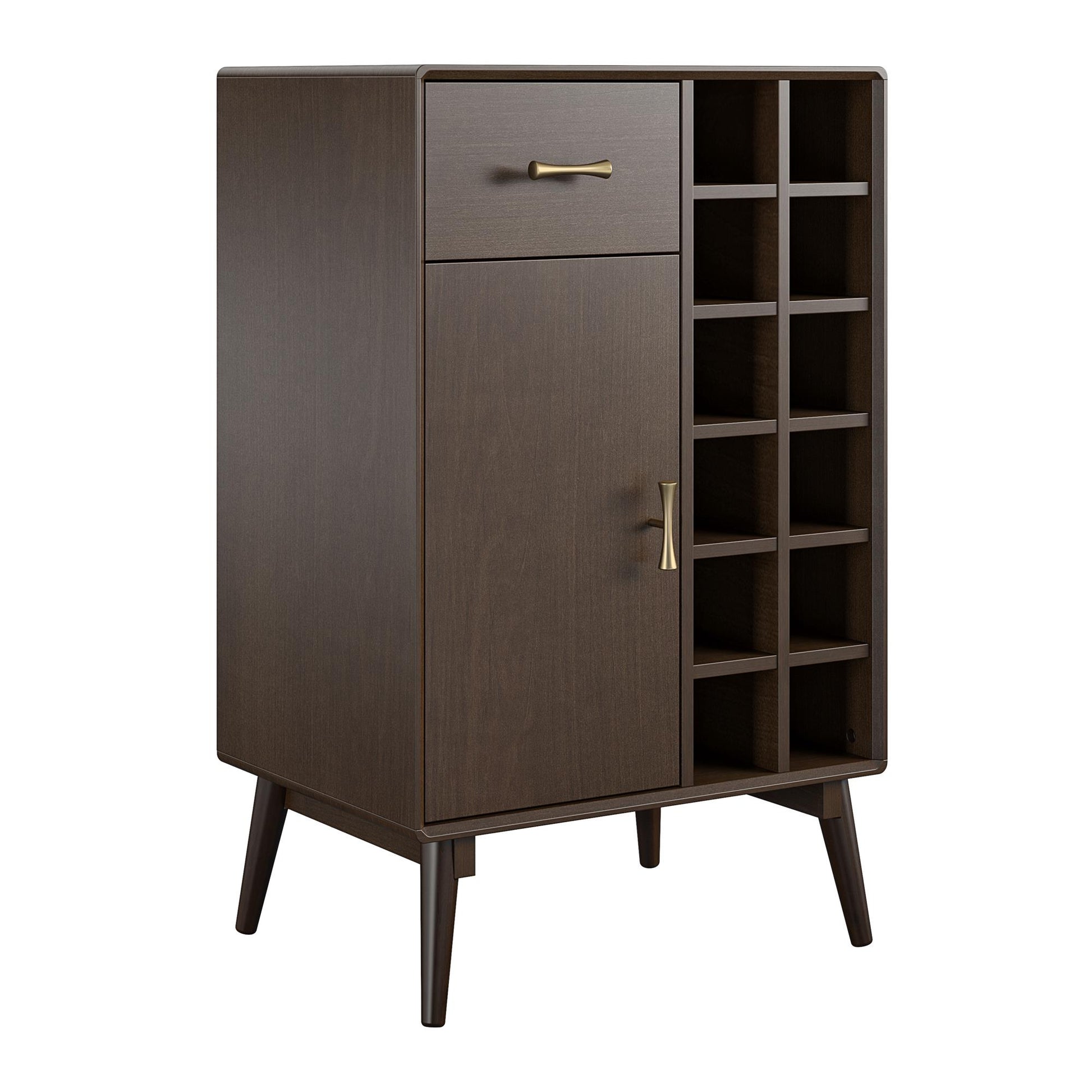 Brittany Bar Cabinet, Walnut - Florence Walnut