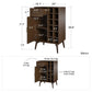 Brittany Bar Cabinet, Walnut - Florence Walnut
