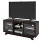 Englewood TV Stand for TVs up to 55 Inch with Glass Doors - Espresso