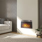 Electric Fireplace Insert with Mesh Front 23 Inch x 14 Inch - Black