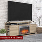 Electric Fireplace Insert with Mesh Front 23 Inch x 14 Inch - Black