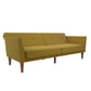 Regal Linen Upholstered Futon - Mustard