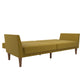 Regal Linen Upholstered Futon - Mustard