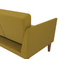 Regal Linen Upholstered Futon - Mustard