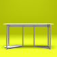 Quest Curved Gaming Desk Workstation with CPU Stand - White