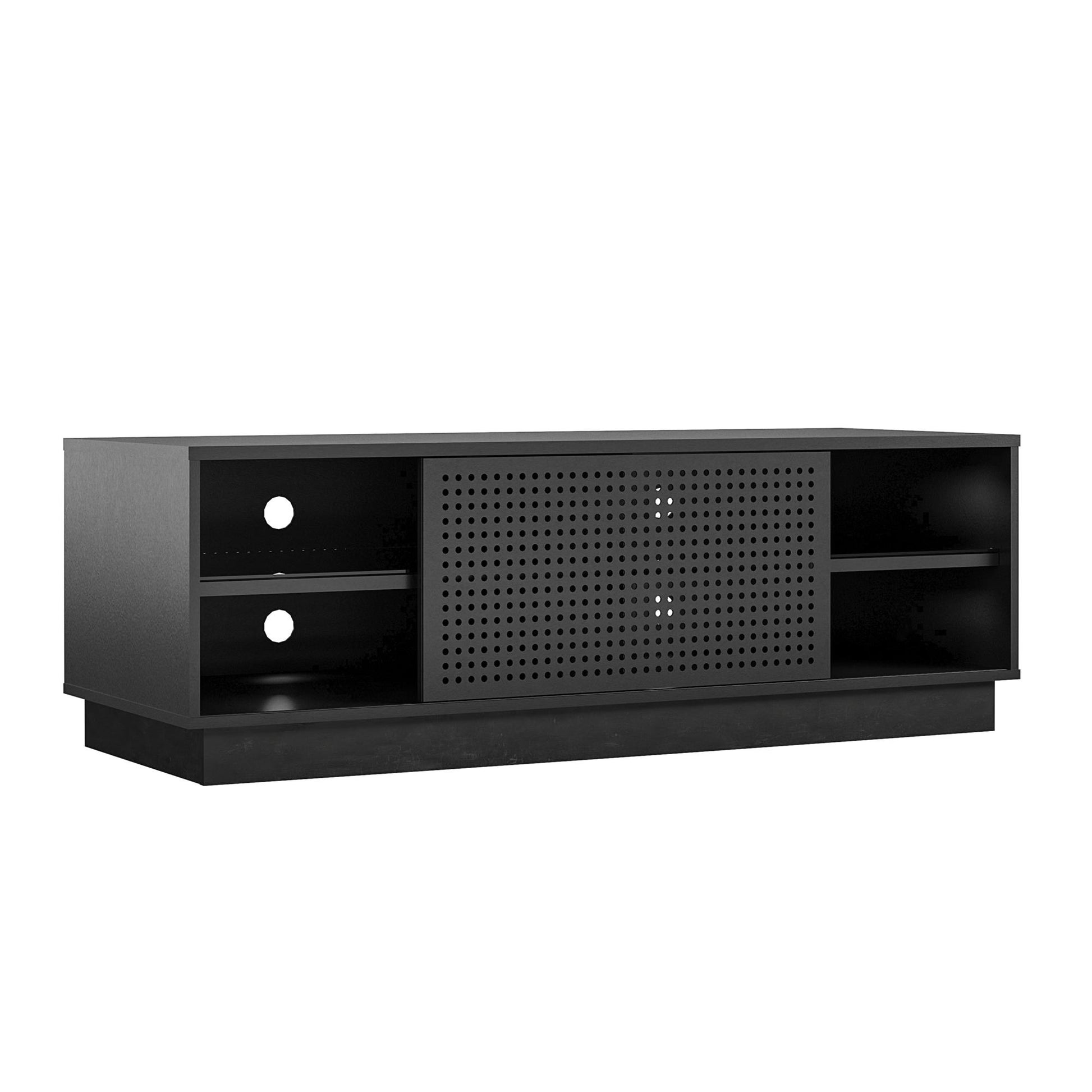 Glitch Gaming TV Stand for TVs up to 60 Inch with LED Lights - Black