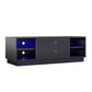 Glitch Gaming TV Stand for TVs up to 60 Inch with LED Lights - Black
